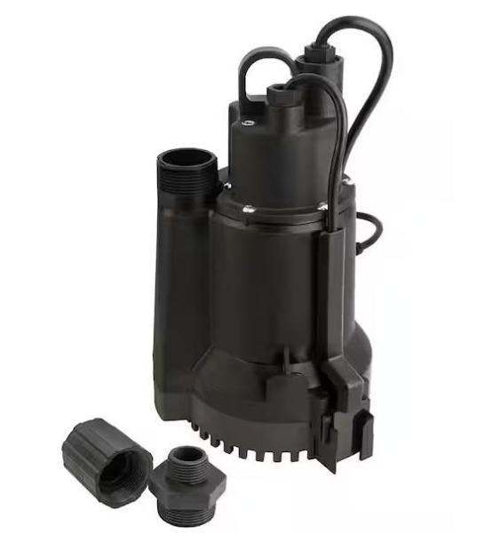 Plumbing - Everbilt 1/3HP Automatic Utility Pump, Commercial Electric, HDX, Wayne, Glacier Bay - Est Retail $3,744
