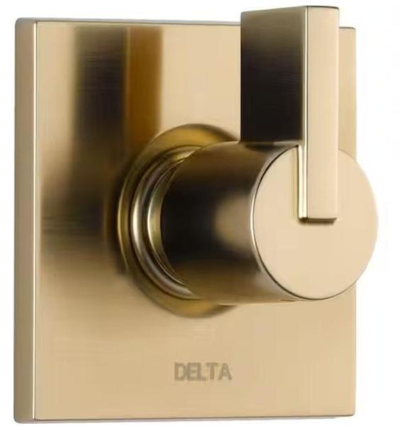 Plumbing - Delta Vero Gold 1-Handle 3-Setting Diverter Valve Trim Kit, WATTS, American Standard - Est Retail $2,806