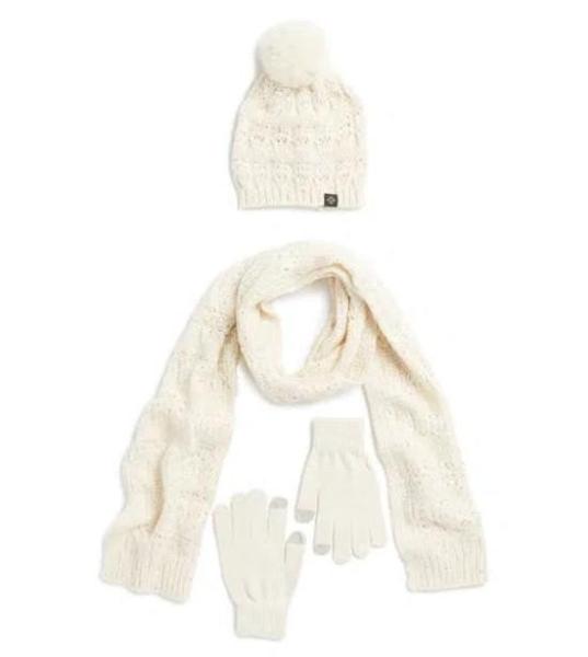 Other Clothing & Mixed Lots - Nanette Lepore Scarf, Gloves, & Hat Set, Heat Logic Gloves - MSRP $4,308