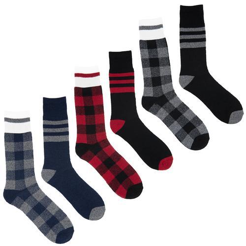 64 Pairs Of Clear Creek Wool Blended Plaid Men's Boot Socks