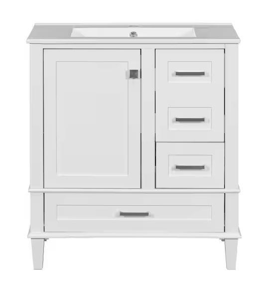 Kitchen & Bath - Virubi 30inWx18inDx34inH Single Sink Bath Vanity, Harper & Bright Designs, Gerber - Est Retail $1,205