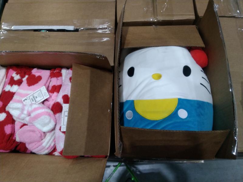 General Merch - eKids Bluey Bluetooth Headphones, Sanrio Hello Kitty Light Up Village, Playright Hedgehog - MSRP $6,840