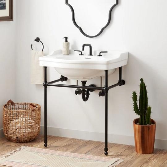 Signature Hardware 480514 Console Bathroom Sink - MSRP $999