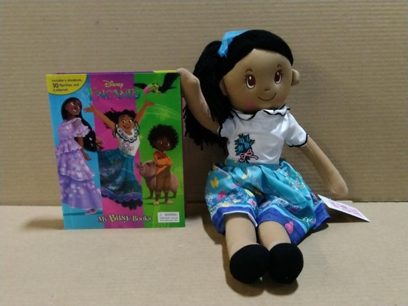 Toys - Sophie Rag Doll, Phidal Encanto My Busy Books - MSRP $2,395