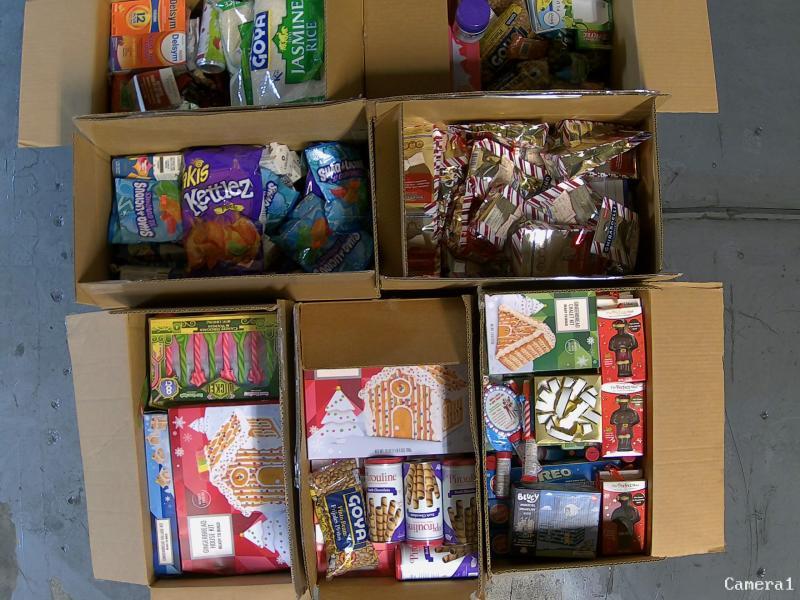 Grocery - Pagasa Gingerbread House Kit, Tate's Bake Shop Cookies, Kraft Cocktail Peanuts - MSRP $10,376