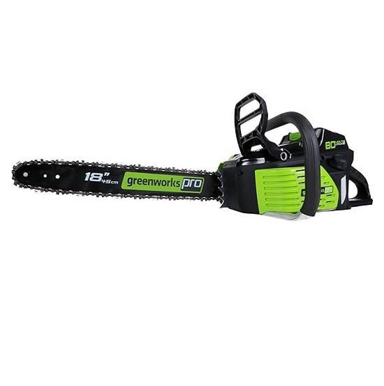 Greenworks 80V 18" Chainsaw (Tool Only), Garvee Upholstered Bed Frame, Vecelo Clothing Rack - MSRP $1,919