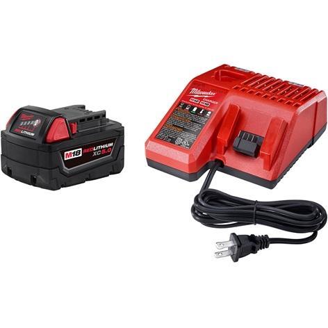 NEW - Milwaukee M18 18-Volt Lithium-Ion XC Starter Kit with One 5.0Ah Battery and Charger - MSRP $199