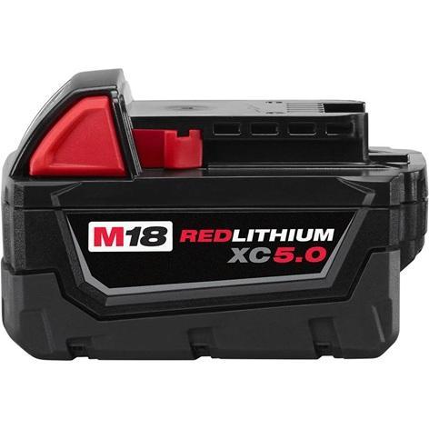 NEW - Milwaukee M18 18-Volt 5.0 Ah Lithium-Ion XC Extended Capacity Battery Pack - MSRP $169