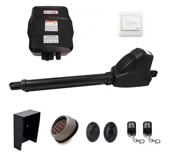 Doors & Windows- ALEKO Single Swing Gate Operator, Hampton Bay Kitchen Cabinet, EZ Tubular Skylight - Est Retail $1,733