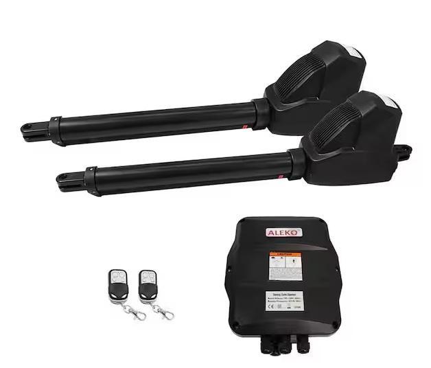 Doors & Windows - ALEKO Dual Swing Automatic Gate Opener, ShelterLogic, Veneta, WINSOON, Hampton Bay -Est Retail $1,439