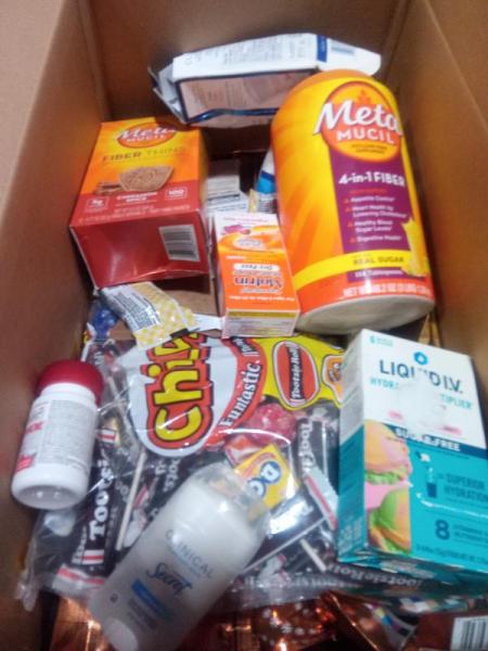 Grocery- Extenze Male Supplement, NARCAN Nasal Sprays, Assorted Christmas Candy, Ensure Shakes, Metamucil -MSRP $13,382