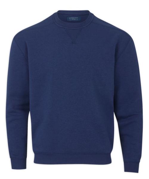 New Boxercraft Men's Fleece Crew in Dark Navy - MSRP $8,925