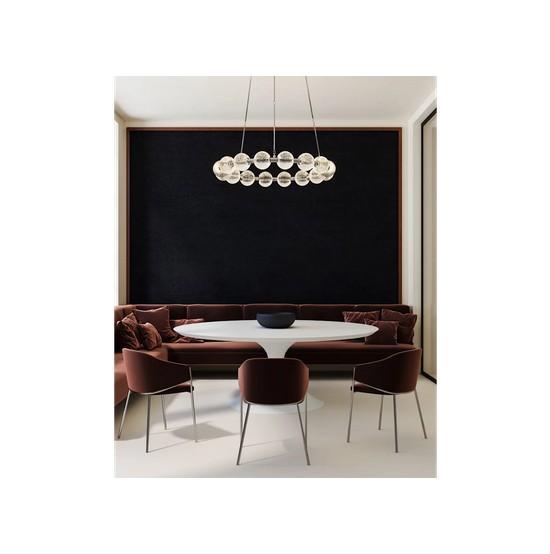 Fixtures - Alora LED Ring Chandelier, Rev-A-Shelf Cabinet Organizer, Summit Microwave - MSRP $6,046