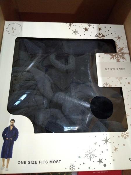 General Merch - Revlon Fire & Ice Cologne Spray, Ontel Handy Heater, Festive Voice Men's Robe - MSRP $9,749