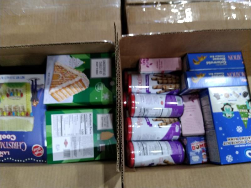 Grocery - Lindt Dark Chocolate Truffles, Tate's Bake Shop Chocolate Chip Cookies, Lindt Mini Pralines - MSRP $7,495