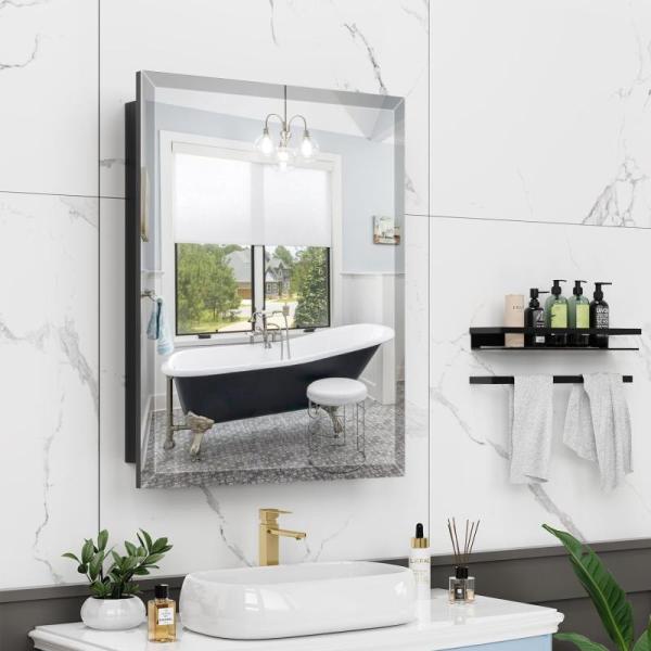 Furniture - Wall Mounted Medicine Cabinet, Overbed Tables with Hidden Wheels, Wood Storage File Cabinets - MSRP $2,360