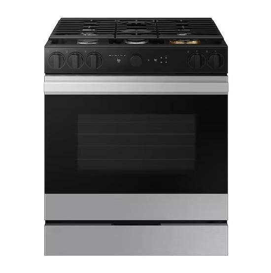 Samsung Bespoke Smart Slide-in Gas Range with True Convection and Air Fry - MSRP $1,845