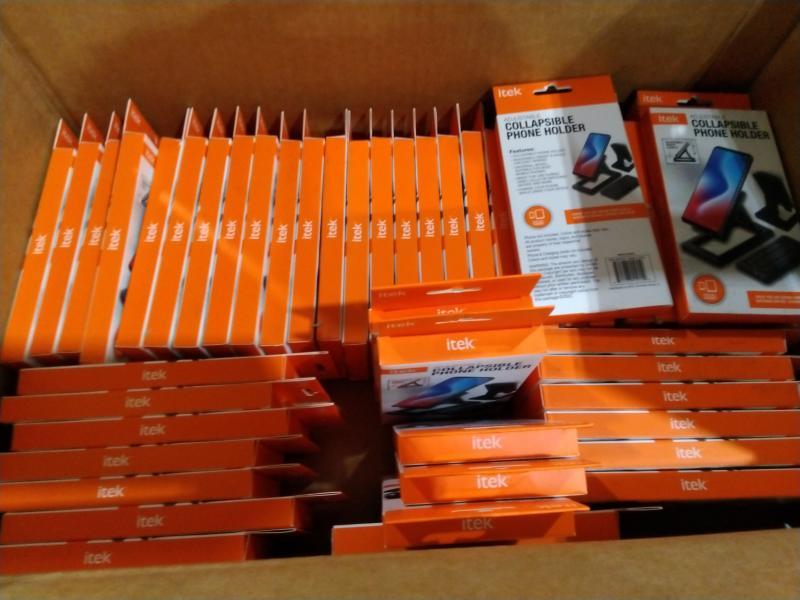 Two Packages of itek Collapsible Phone Holders - MSRP $1,513