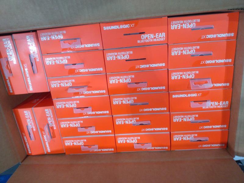 Four Packages of SoundLogic XT Open-Ear Wireless Bluetooth Headsets - MSRP $1,319