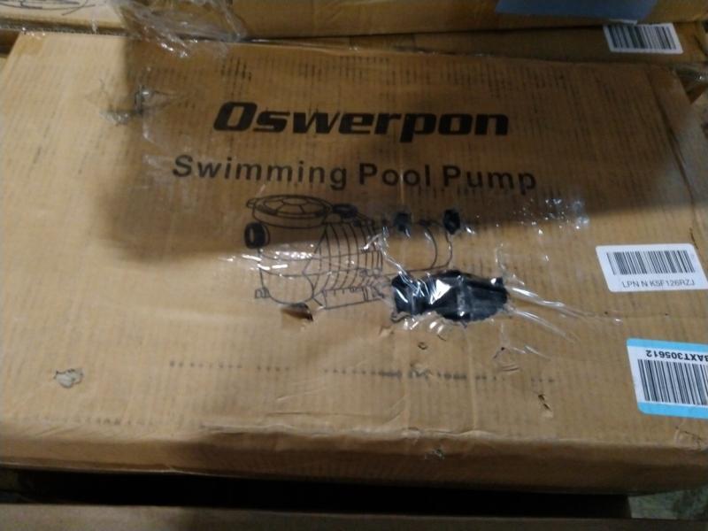 General Merchandise- Oswerpon Pool Pump, AVIVADIRECT Tiffany Table, HAWK BROTHER Control Arm - MSRP $2,494