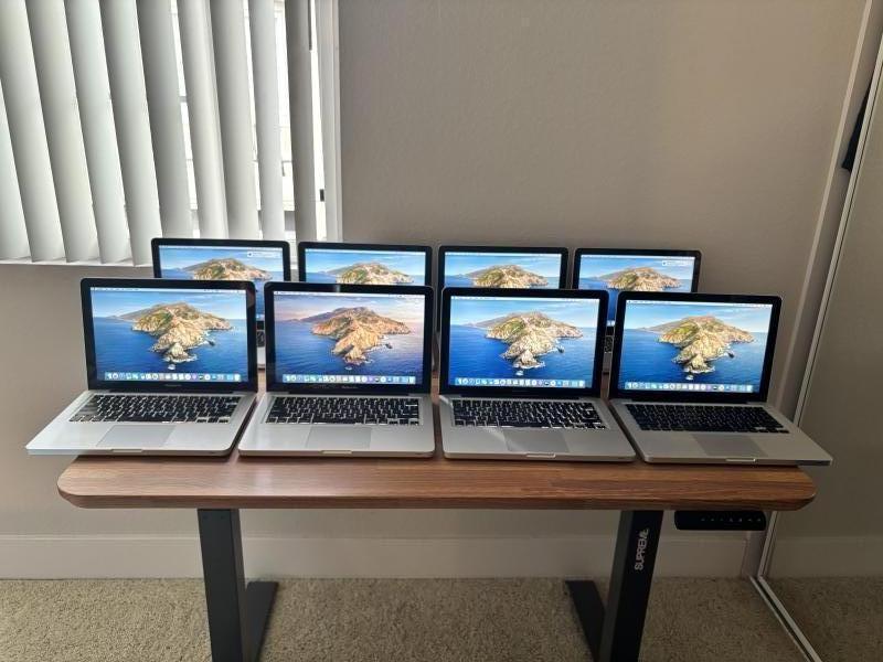 (8) Apple MacBook Pro Laptop Model A1278 Chargers Included