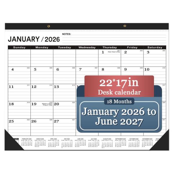 Amazon Clearance - Office Product- Desk Calendar 2026(January 2026 - June 2027), Bagways 80 Gauge Heavy Duty Stretch Film- MSRP $3,977