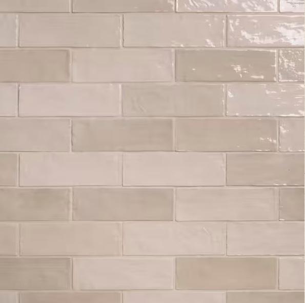 Flooring & Rugs - Ivy Hill Tile Kingston Sand 2.55 in. x 7.87 in. Glazed Ceramic Wall Tile - Est Retail $1,098- 1plt