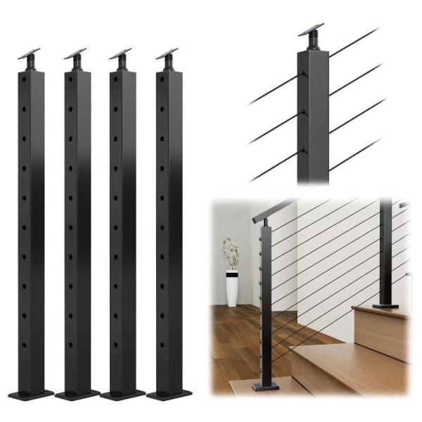 Home Improvement - Stair Cable Railing Post, Modern LED Ceiling Lights, Modern Pendant Lights - MSRP $17,014