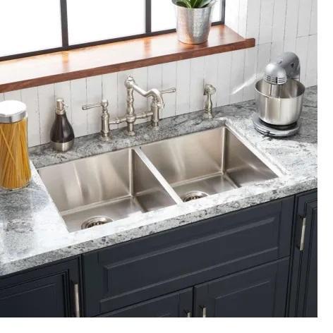 Signature Hardware SHORDMA2BE4 Stainless Steel Kitchen Sink - MSRP $469