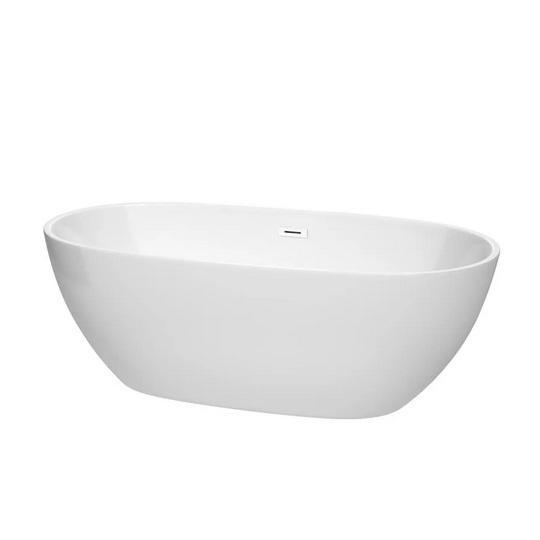 Wyndham Collection WCBTK156167SWTRIM Soaking Bathtub - MSRP $878