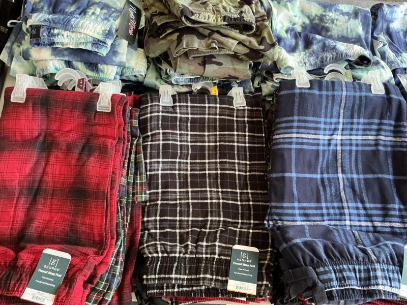 24 Menâs George Flannel Pajama Pants Mixed Cors & Sizes