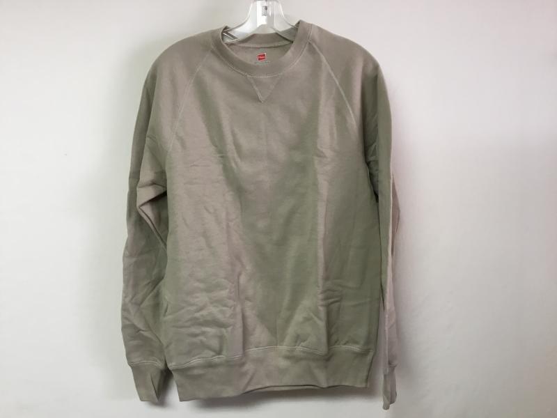 40 New Hanes Nano Crew Sweatshirts Adult Small Vintage Khaki