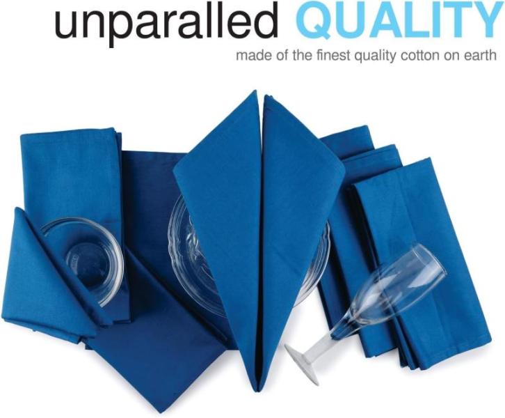 Cotton Twill Cloth Napkins ROYAL BLUE size 18"x18" MSRP- $11880