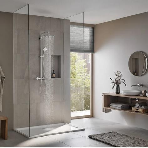 Grohe 26128002 Thermostatic Shower System - MSRP $875