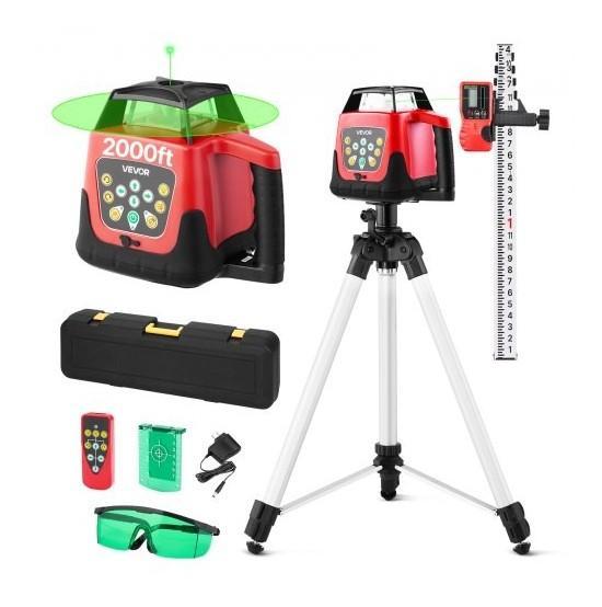 Vevor Rotary Laser Level Kit, Tisscare Shiatsu Foot Massager, Greenstell Laundry Hamper - MSRP $3,870