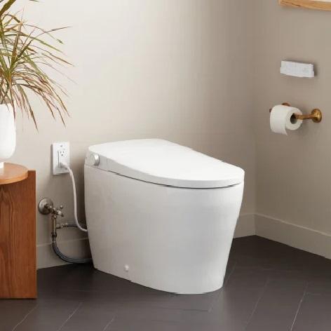 Signature Hardware 473603 Elongated Toilet - MSRP $2,199