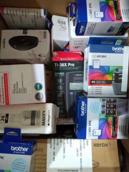Electronics - Epson Scanner, Xerox Black Toner, Epson Claria Ink Cartridge, Casio Calculator - MSRP $1,693