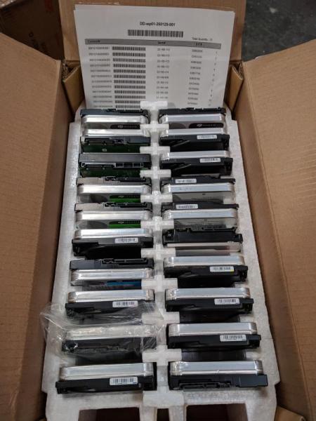 30TB, 28TB, HDD, Desktop PC Components Lot & More - $10.7K - 20 Qty.