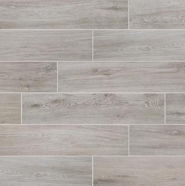 Pallet of Florida Tile Home Collection Chalet Greige 8inx36in Porcelain Floor & Wall Tiles - Est Retail $856