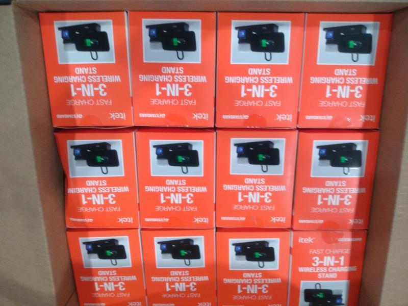 Electronics - Itek 3in1 Wireless Charging Stands & GE Sun Filled LED Light Bulbs 60W Soft White - MSRP $1,079