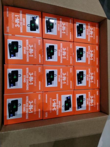 Six Packages of Itek 3in1 Wireless Charging Stands - MSRP $1,079