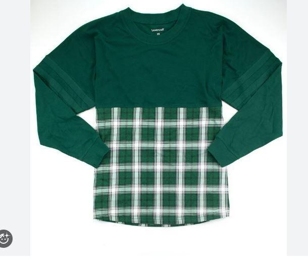 New Boxercraft Ladies Long Sleeve Shirts in Forest/White Plaid - MSRP $7,320