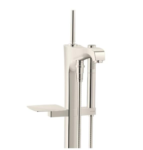 Kohler Margaux Floor-Mount Tub Filler Trim with Handshower - MSRP $2,635