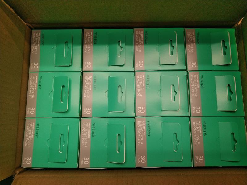 Health and Beauty - Miss Spa Nail Polish Remover Pads - MSRP $1,918