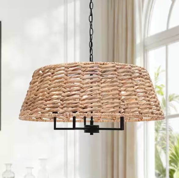 Lighting & Electrical - LNC Farmhouse 5-Light Chandelier, WDETR, Commercial Electric, Leviton - Est Retail $2,261