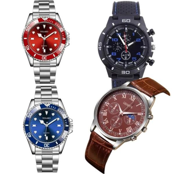 Bulk Lot of 100 Mixed Men's Quartz Watches