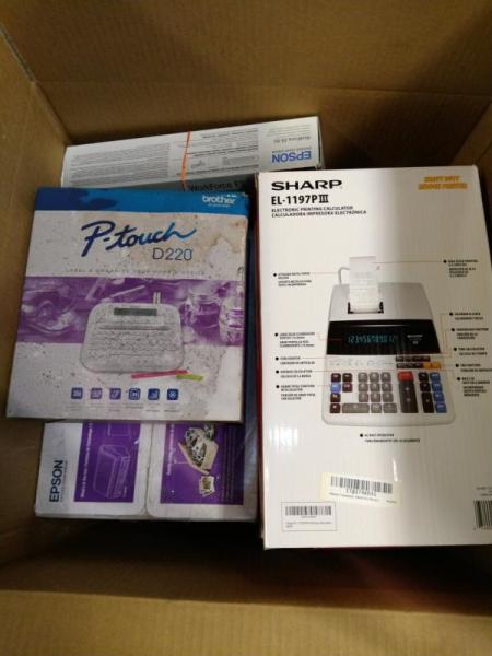 Electronics - Epson FastFoto Scanner, Victor Printing Calculator, Epson Workforce Printer - MSRP $2,233