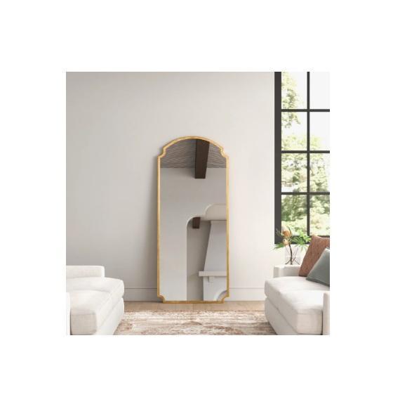 Housewares - Orwell Full Length Mirrors, Cyrus 48"Wx72"H Sliding Aluminum Framed Black-Grid Shower Door - MSRP $3,869