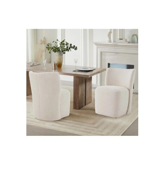 Housewares - Madie Upholstered Dining Chair, Faux Leather Ergonomic Executive Office Chair, Coffee Bar - MSRP $2,401