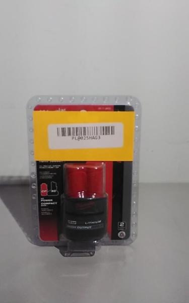Milwaukee M12 12V Lithium-Ion CP High Output 2.5Ah Battery Pack - MSRP $69